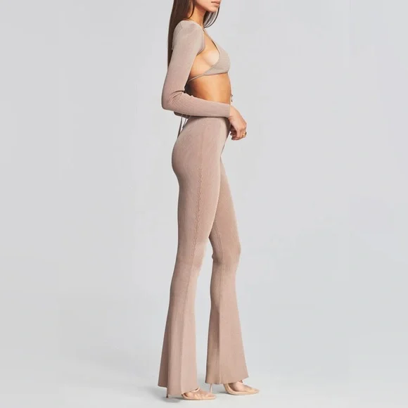 NWT SER.O.YA Brown Lux Pants - Picture 2 of 5